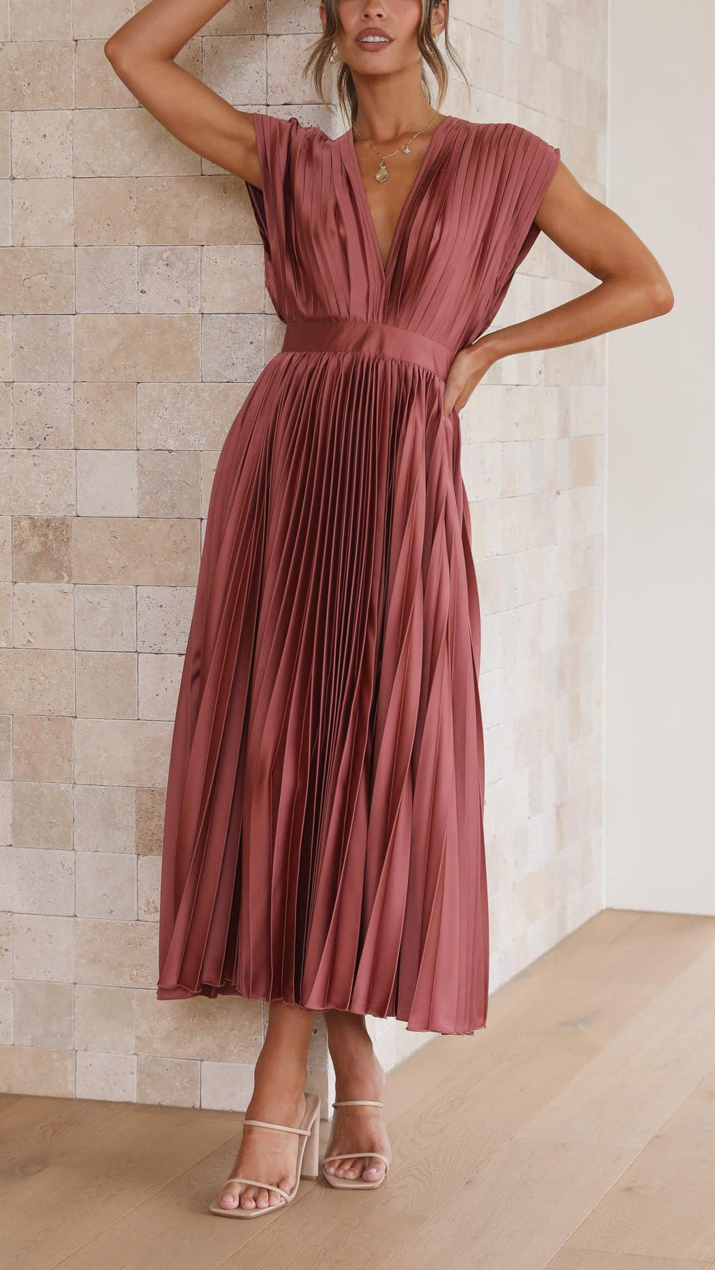 Isla | Vestido plisado elegante
