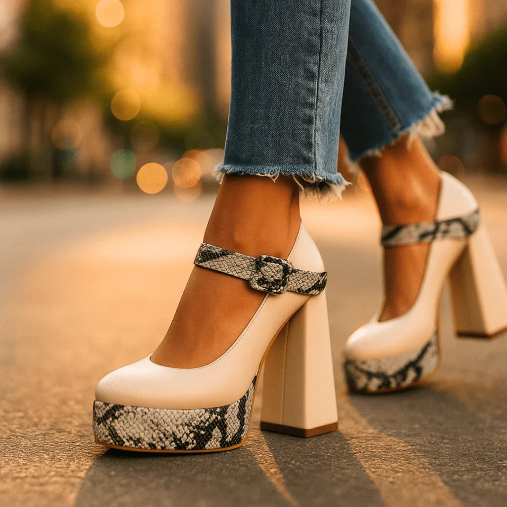 TATIANA | Tacones Con Plataforma Y Plantillas Ortopédicas