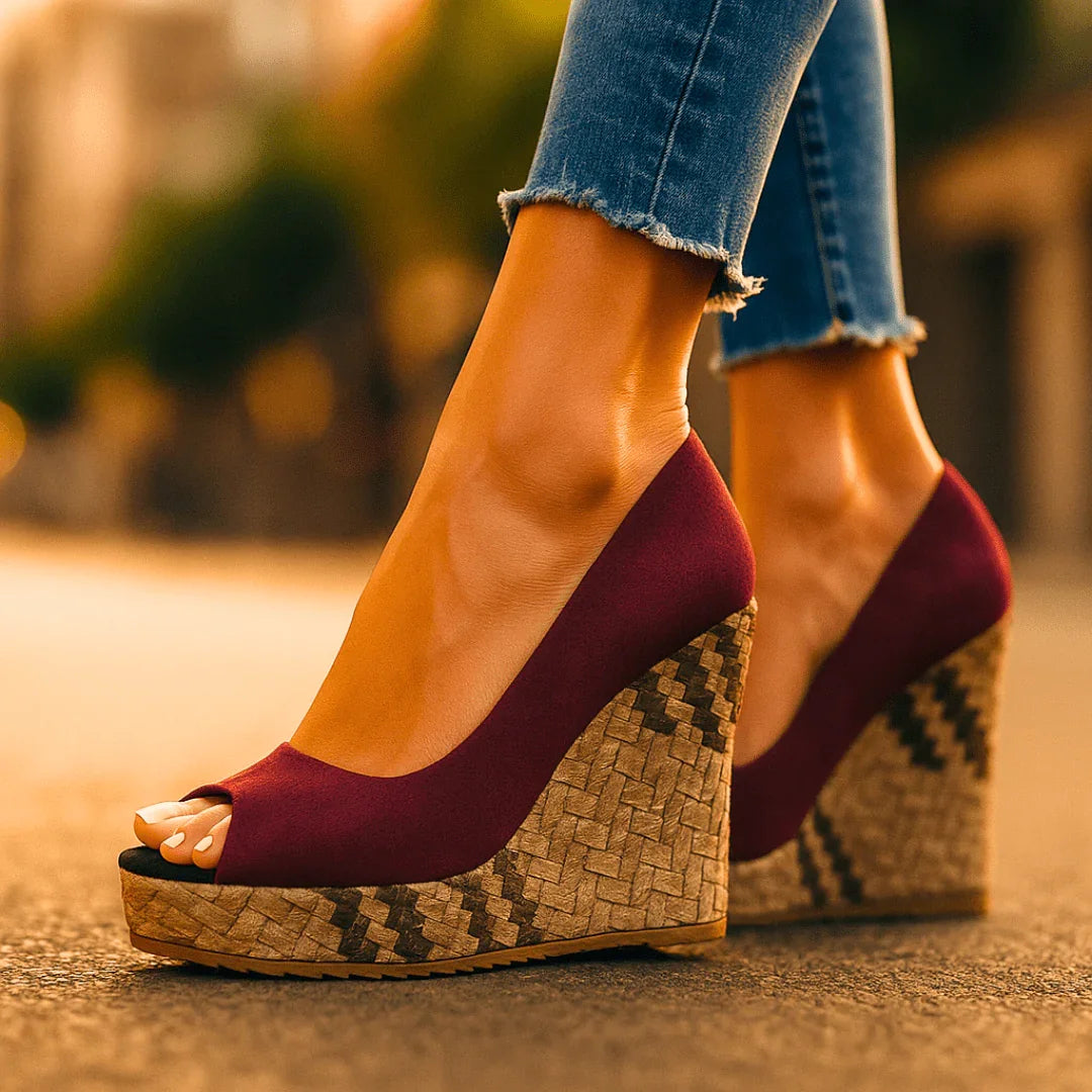 SELENA | Sandalías Con Tacón De Cuña