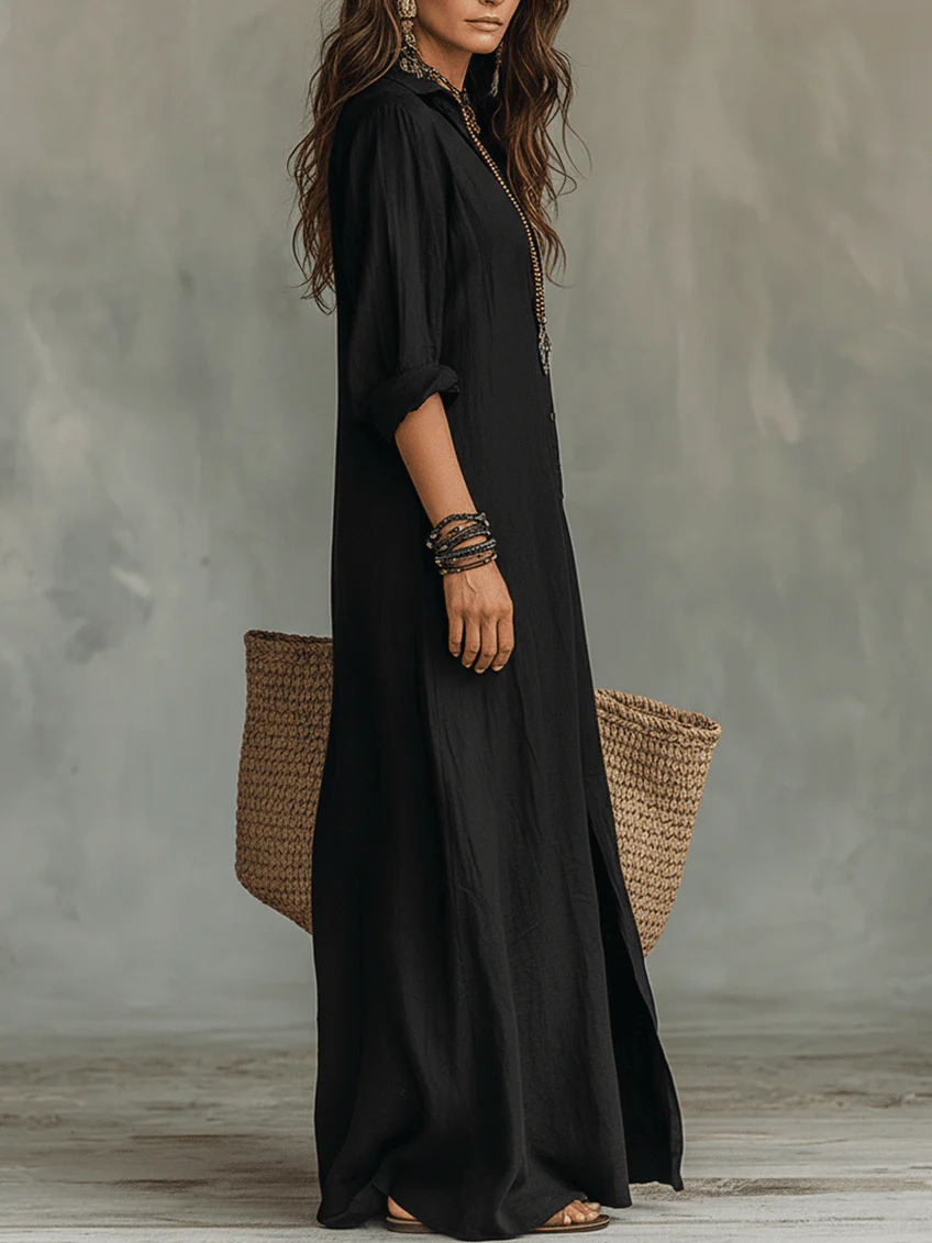 Victoria | Vestido maxi sin esfuerzo, silueta favorecedora, uso diario versátil