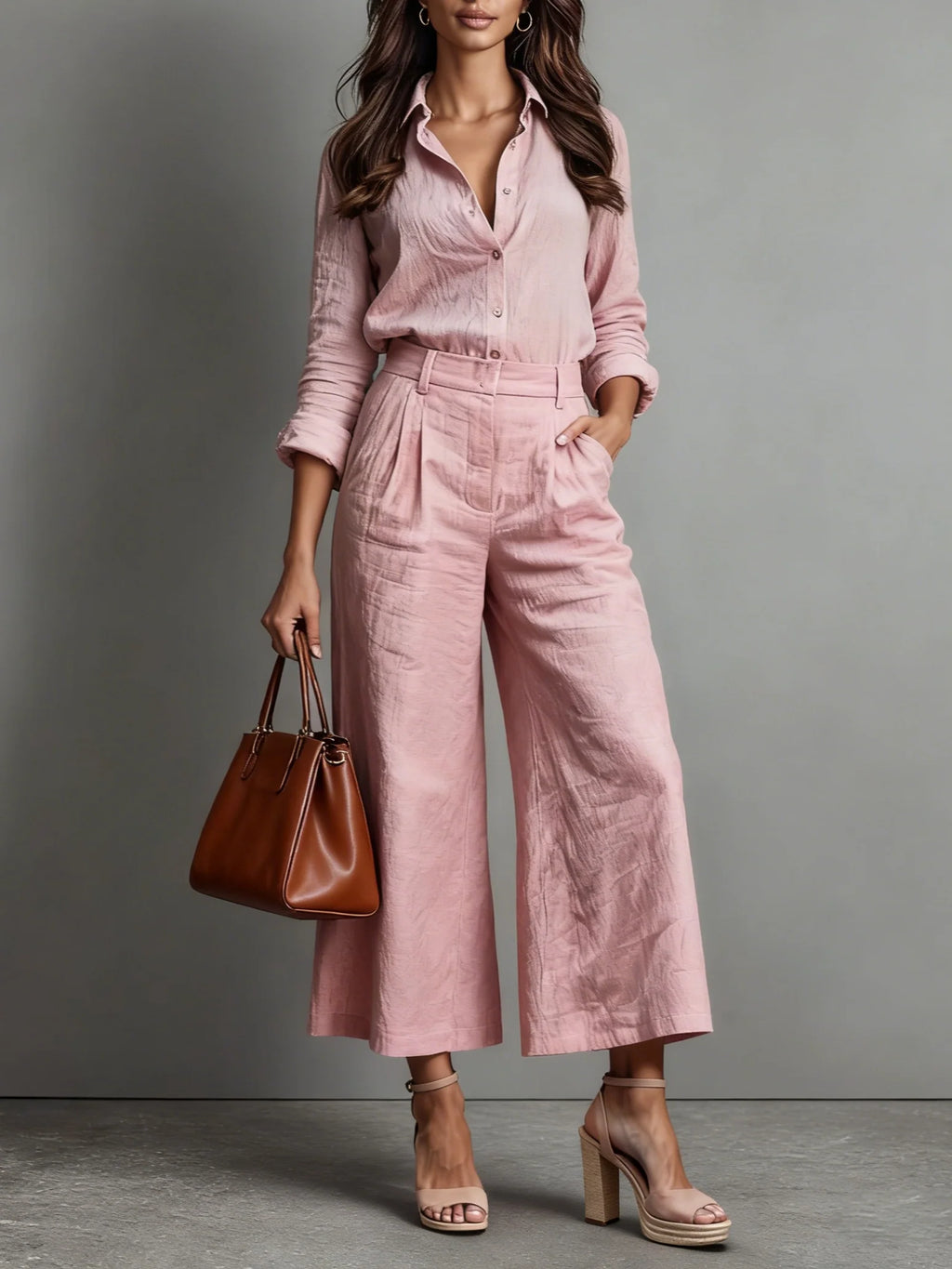 Sofía - Conjunto de lino de 2 piezas cómodo