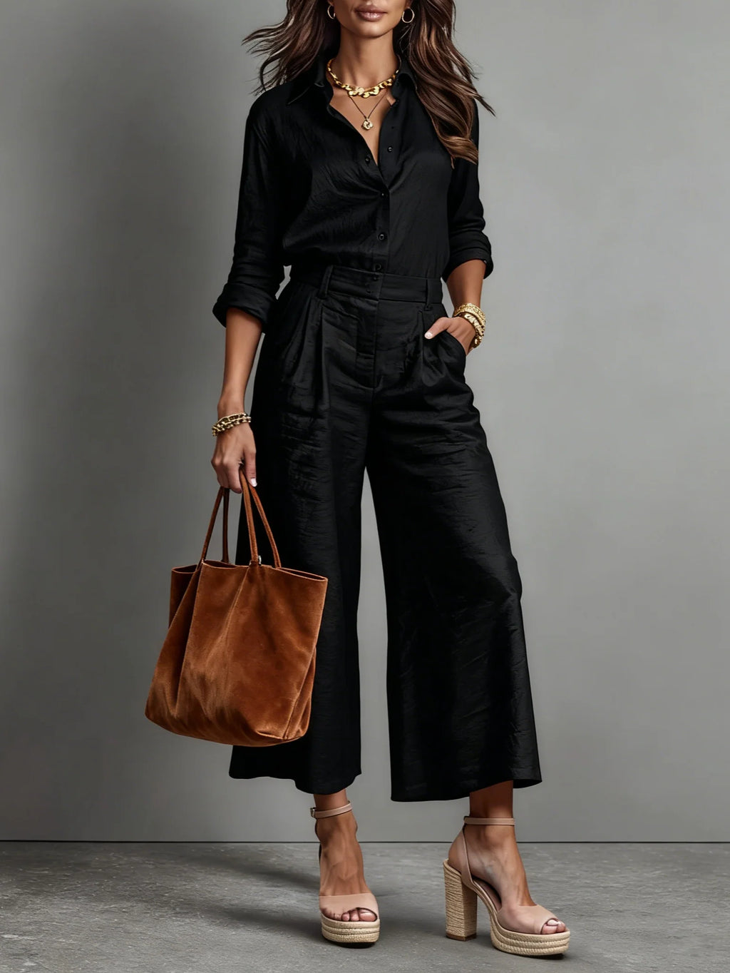 Sofía - Conjunto de lino de 2 piezas cómodo