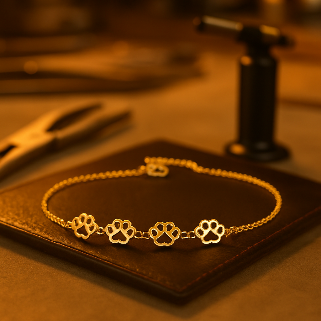 Pulsera Ajustable Con Huella De Pata