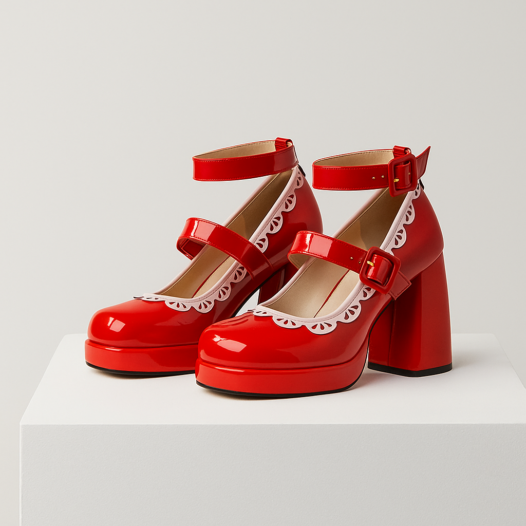 ELORA | Zapatos Con Plataforma Y Tacón Ancho