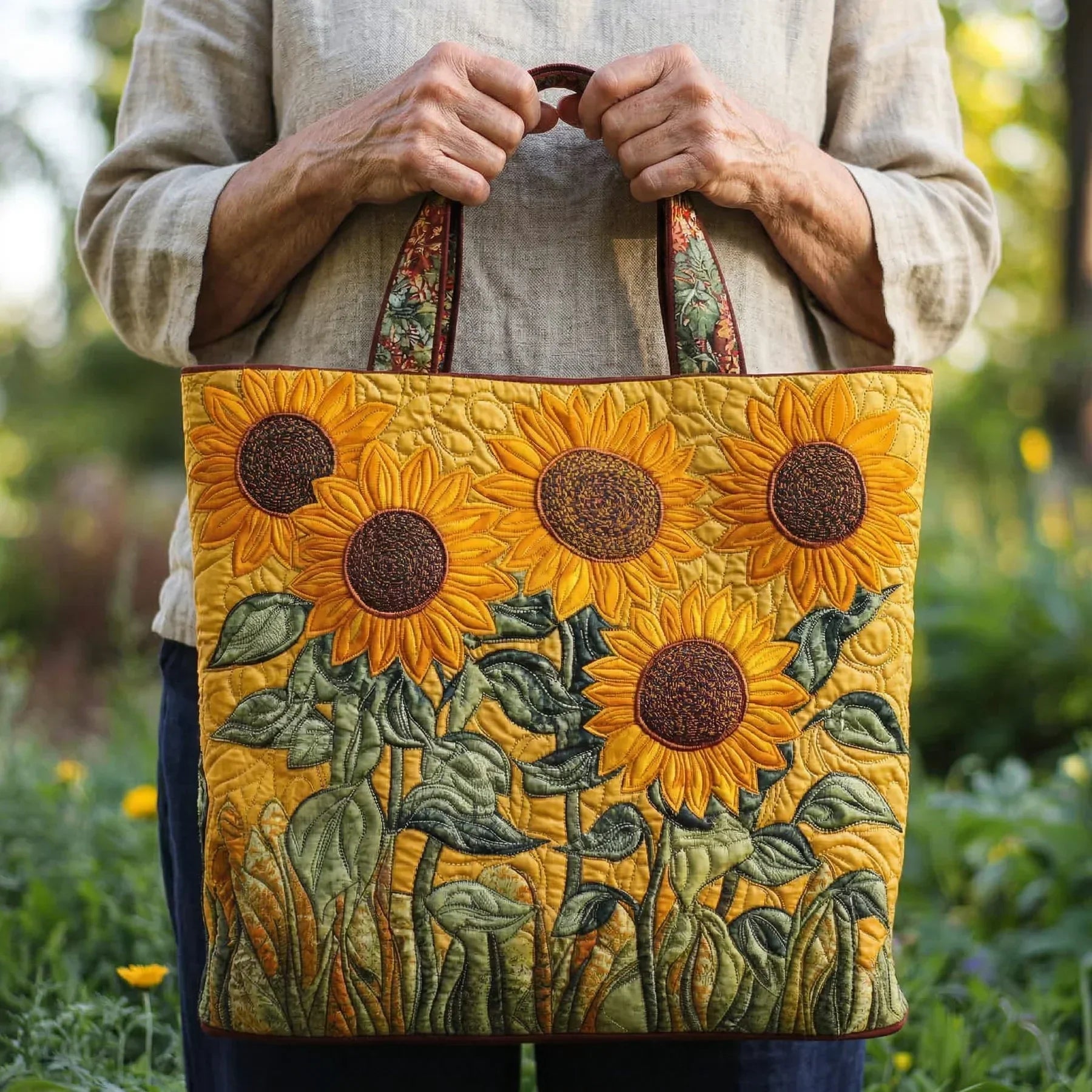 Bolso hecho a mano - Girasol