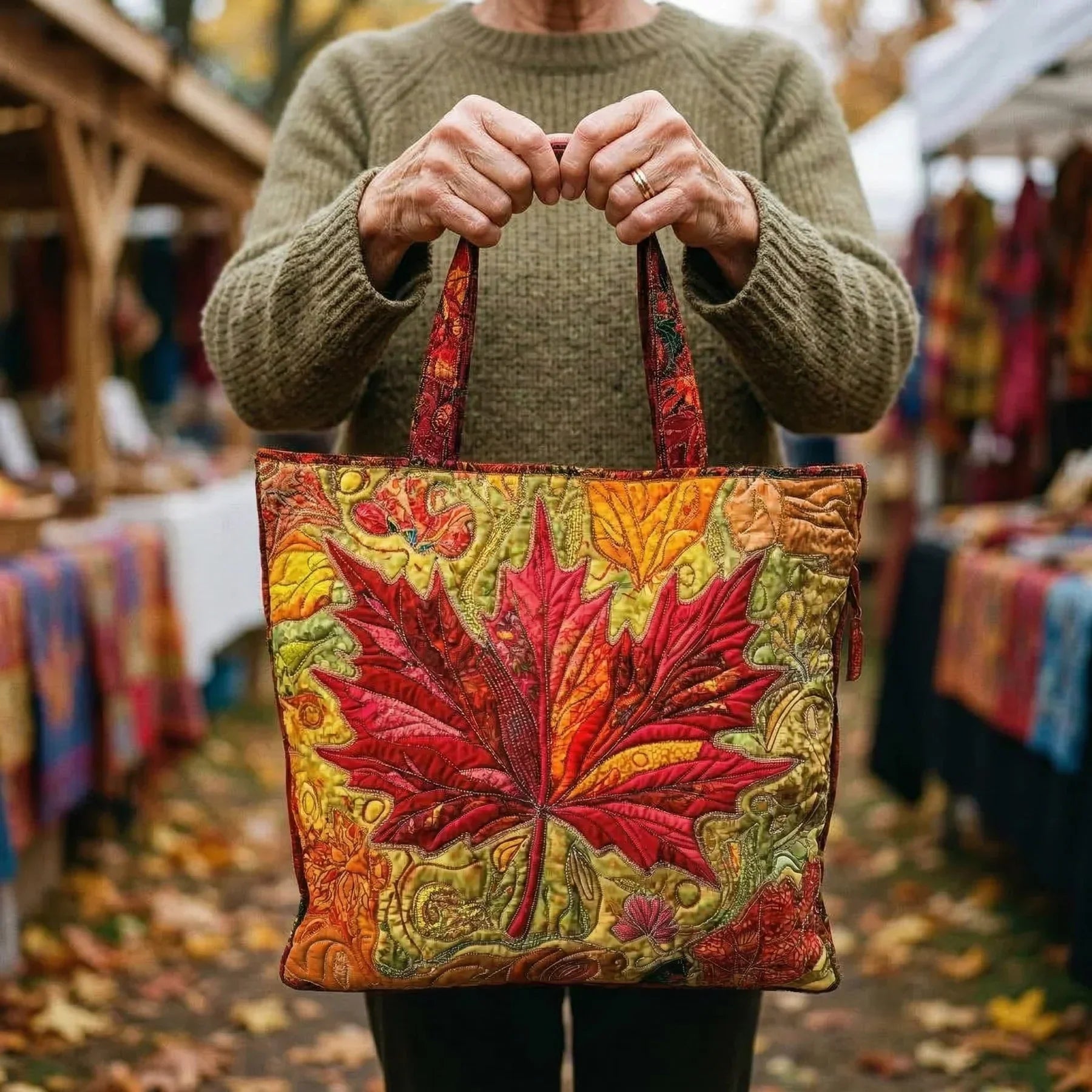 Bolso hecho a mano - Atardecer de Arce