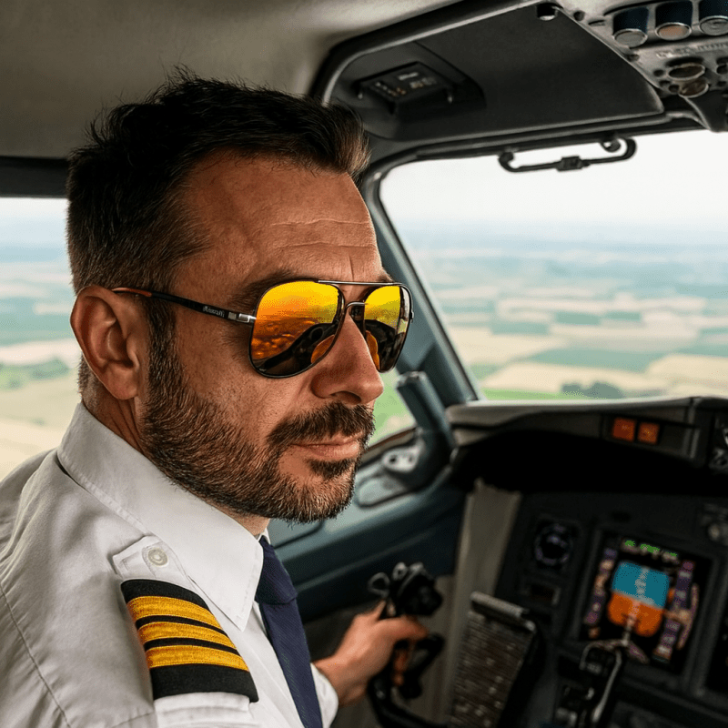 Gafas de sol aviador H.D Maverick