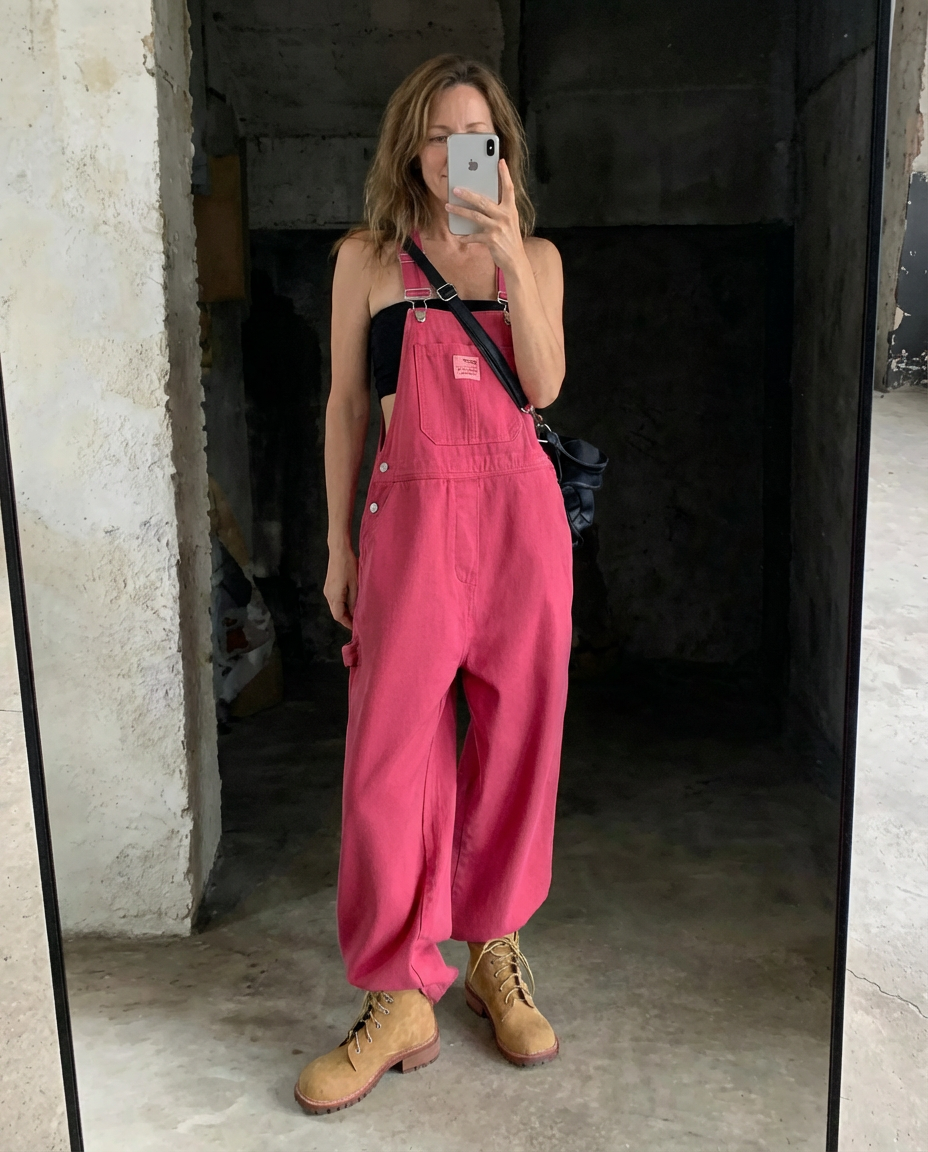 Chloe | Overoles de pierna ancha con peto