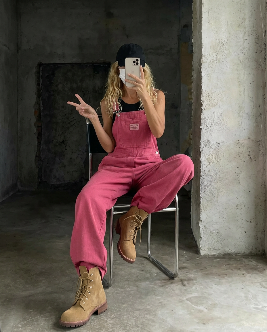 Chloe | Overoles de pierna ancha con peto