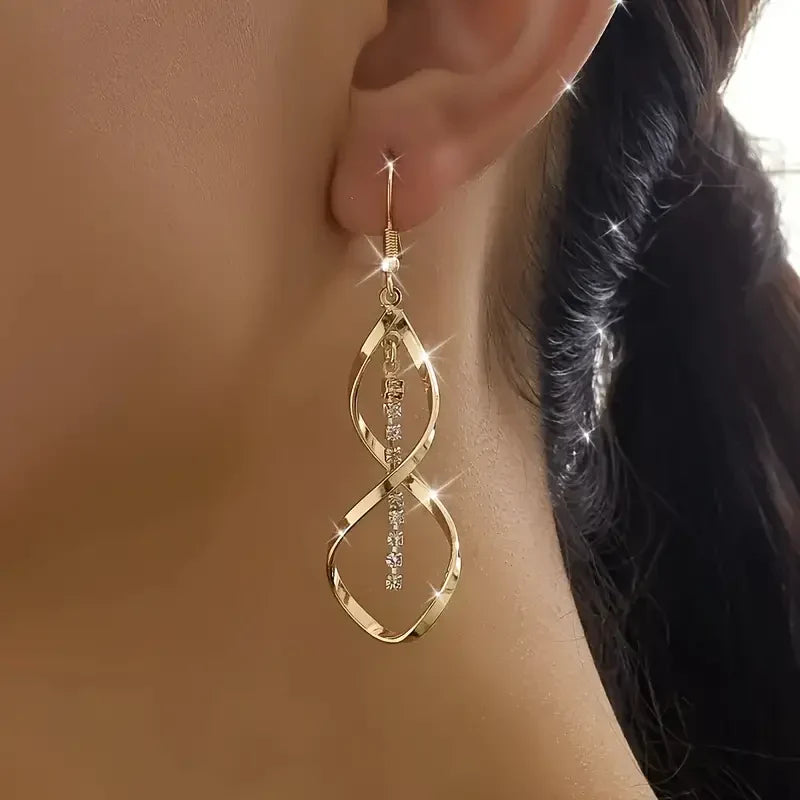 Pendientes en espiral Sunbeam | Oro