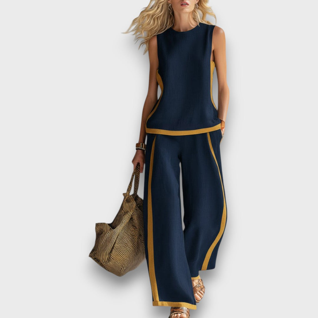 AURENE | CONJUNTO DE LINO DE DOS PIEZAS