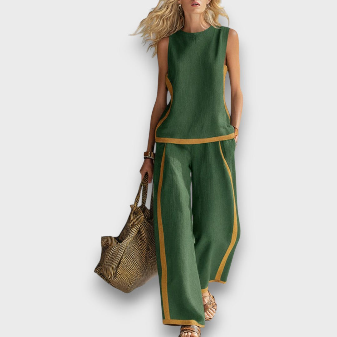 AURENE | CONJUNTO DE LINO DE DOS PIEZAS